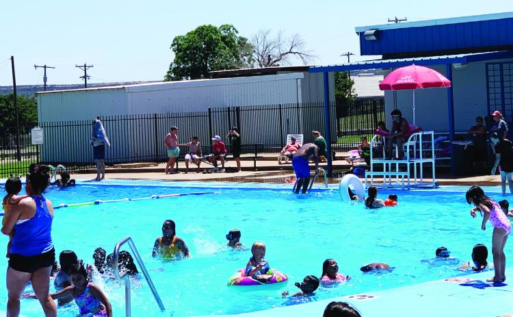 REFRESHINGBREAK The City Pool was busy during Memorial Day, Monday, with families who sought to cool down from the heat. The pool season to be open is Tuesday-Sunday from 1 p.m. - 5 p.m. and will be until August 10. For more information, please call (806) 632-6210 | ANNA GIBSON PHOTO