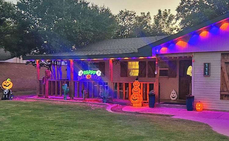 YARD ART Joanna Menjares of Post spends a little extra time decorating for Halloween. Take a drive by when the sun goes down to see the lights! | COURTESY PHOTO