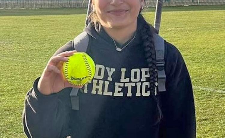 HOME RUN POWER Lady Lope Rylee Hernandez hit a threerun home run in the first inning as Post defeated Tahoka 15-2 on March 17. | COURTESY PHOTO
